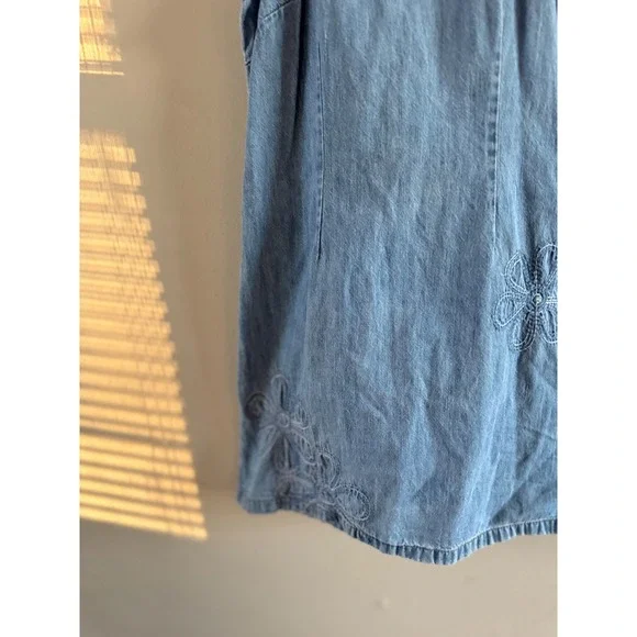 vintage girls faded glory denim dress - Picture 3 of 4